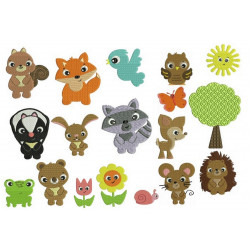 Stickserie - Waldleben Vollstick